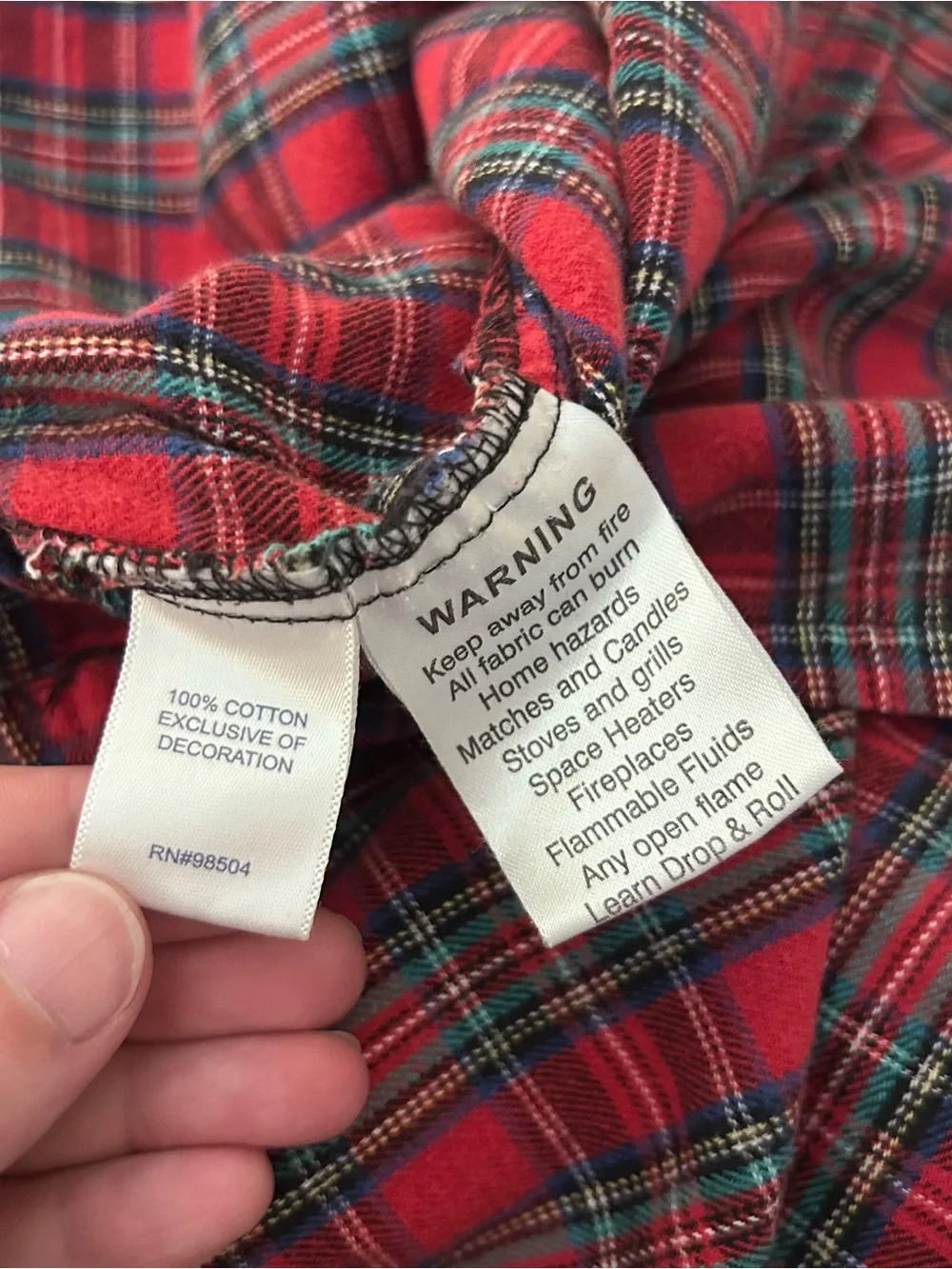 Vintage Lanz Of Salzburg Night Gown Women Large Red Plaid Flannel Ruffle Midi